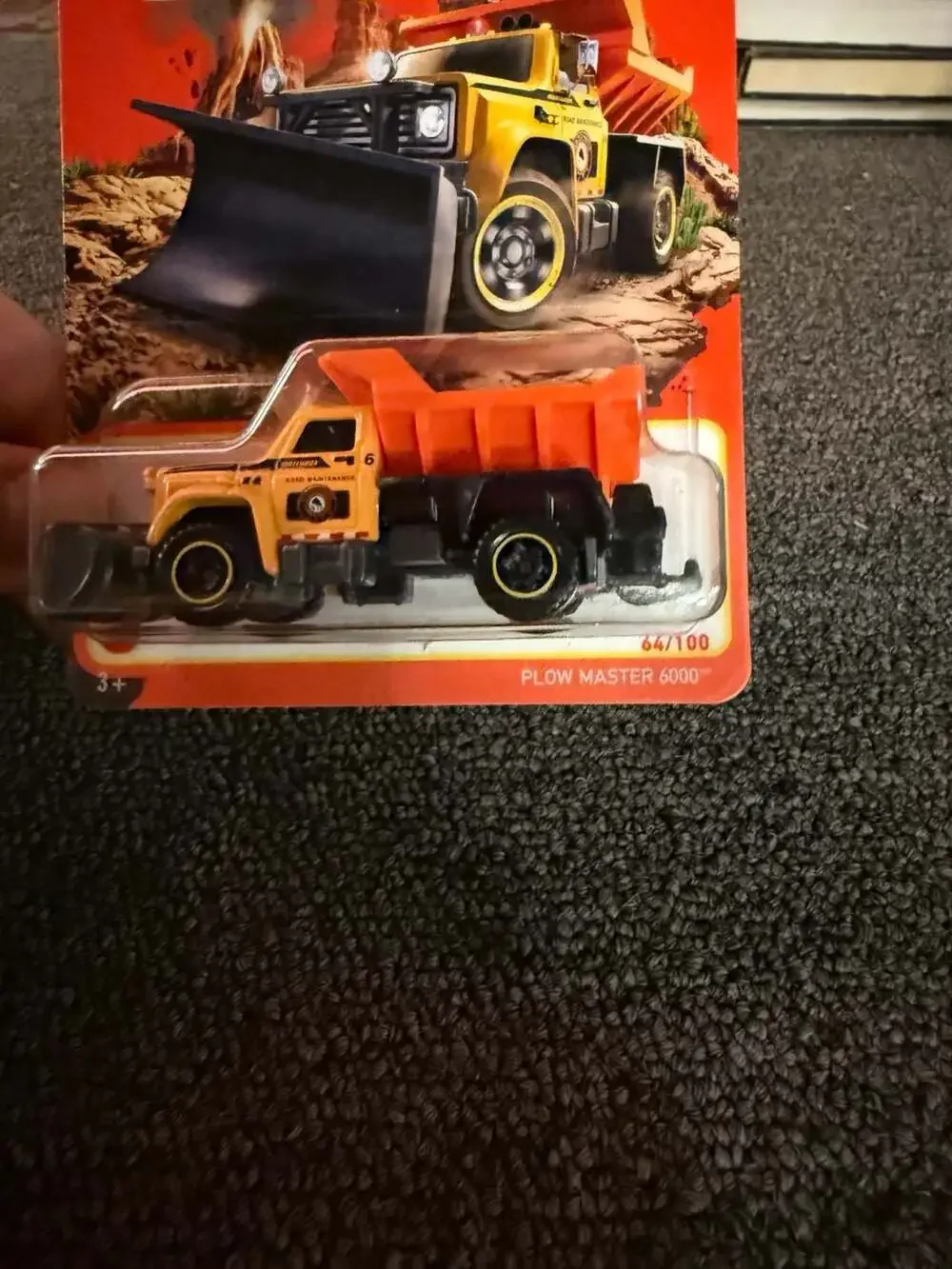 Matchbox Plow Master 6000 Yellow Road Maintenance Truck 64/100 Diecast